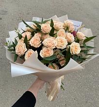 Букет Кремовые розы Латте в Елатьме