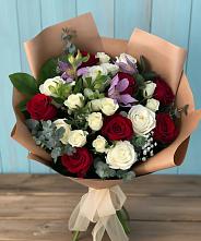 Букет цветов из:  Розы и Альстромерии #REPLACE_PRED# Елатьме
