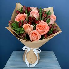 Букет цветов из:  Розы и Альстромерии в Елатьме