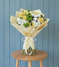 Букет цветов из:  Хризантемы и Розы #REPLACE_PRED# Елатьме